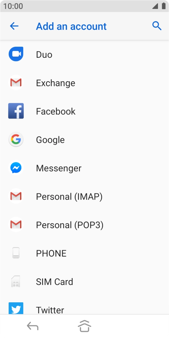 Press Google.