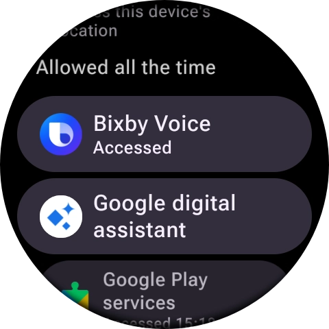 Press the required app. Press the required app.