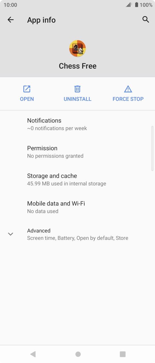 Press Storage and cache.