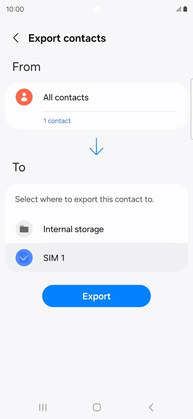 Press Export. Press Export.