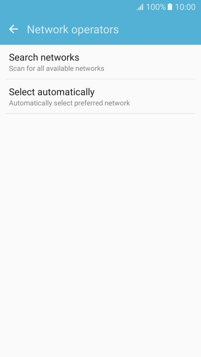 Press Search networks and your phone will search for networks. Press Search networks and your phone will search for networks.