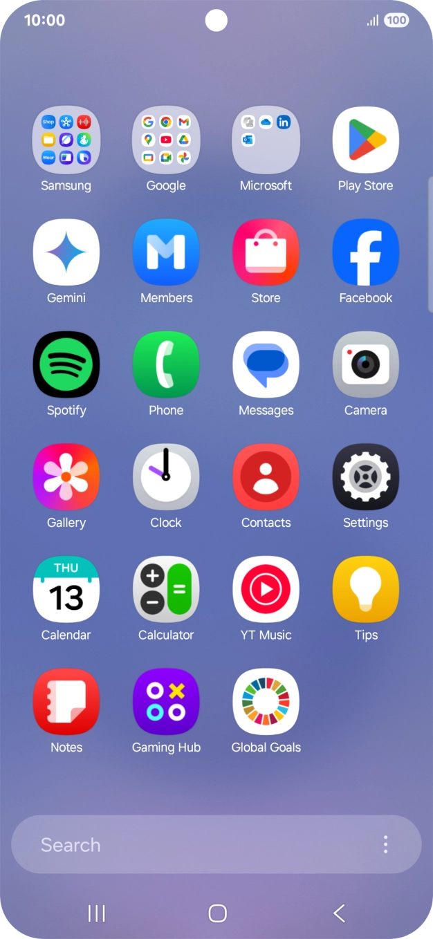 Press Gallery and go to the required folder. Press Gallery and go to the required folder.