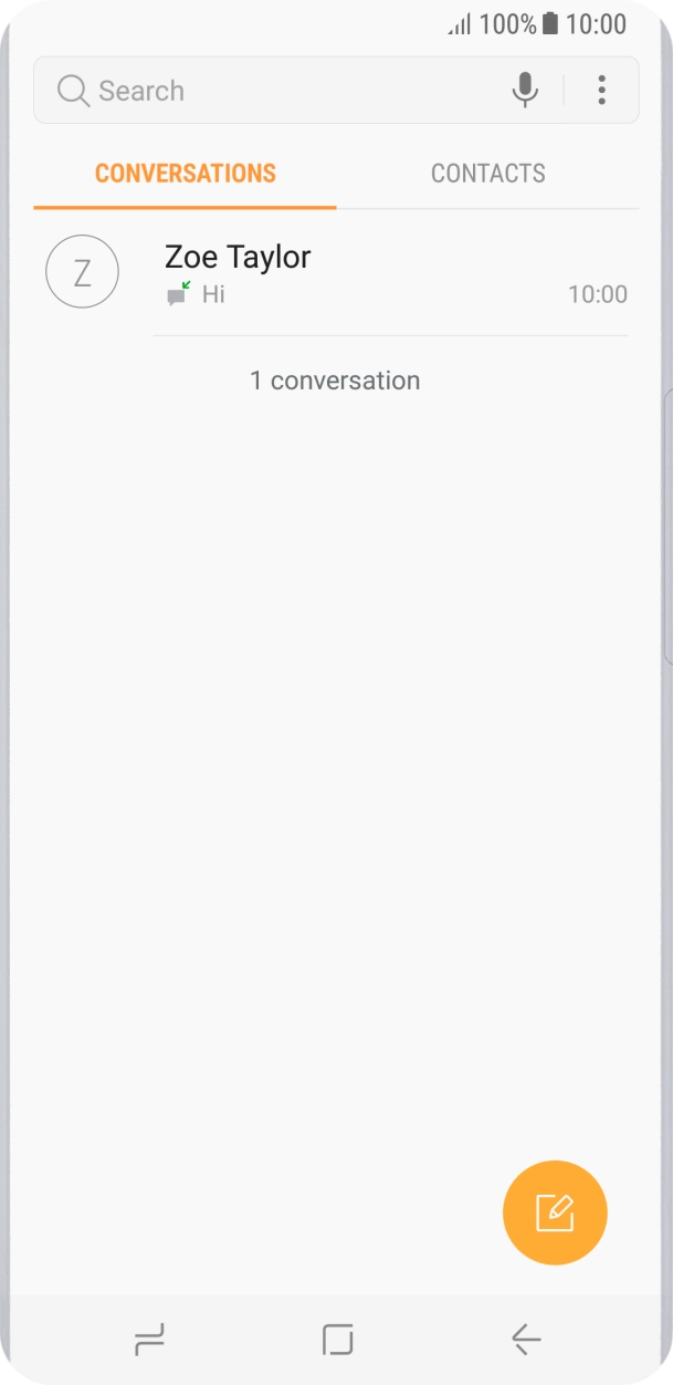Press the menu icon. Press the menu icon.