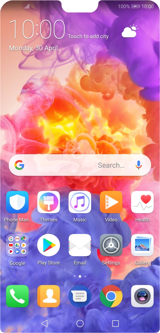 When the battery charging icon is displayed, charging is in progress.