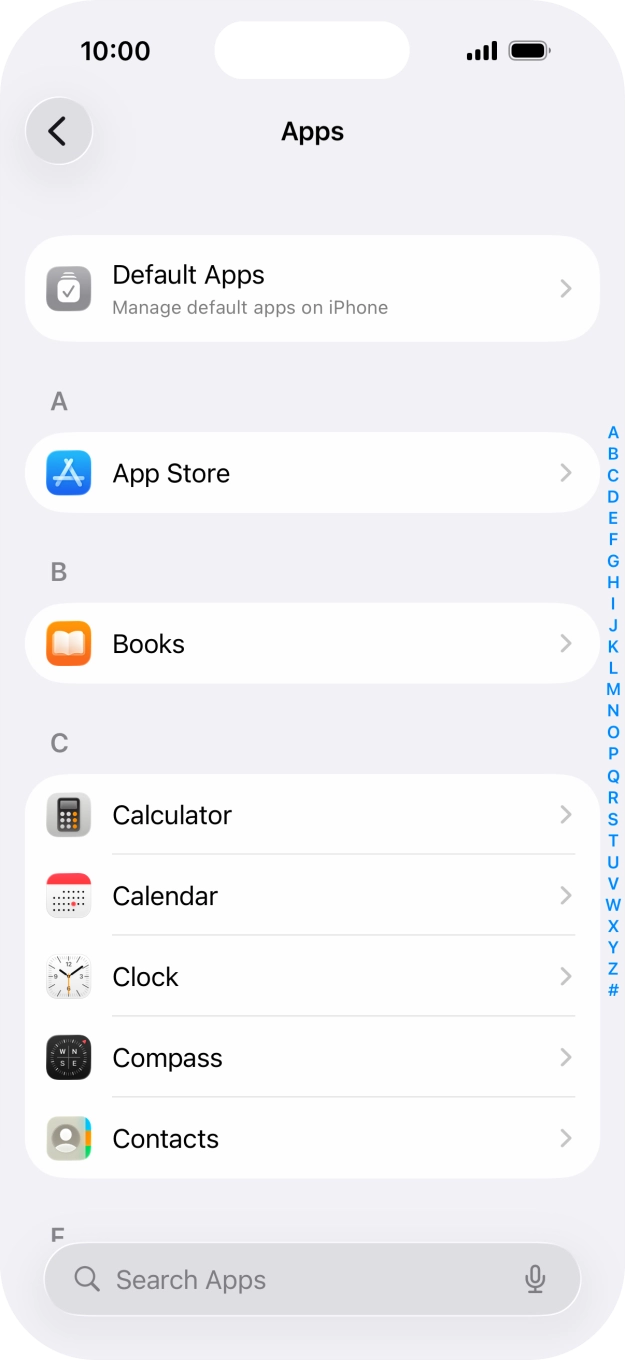 Press App Store.