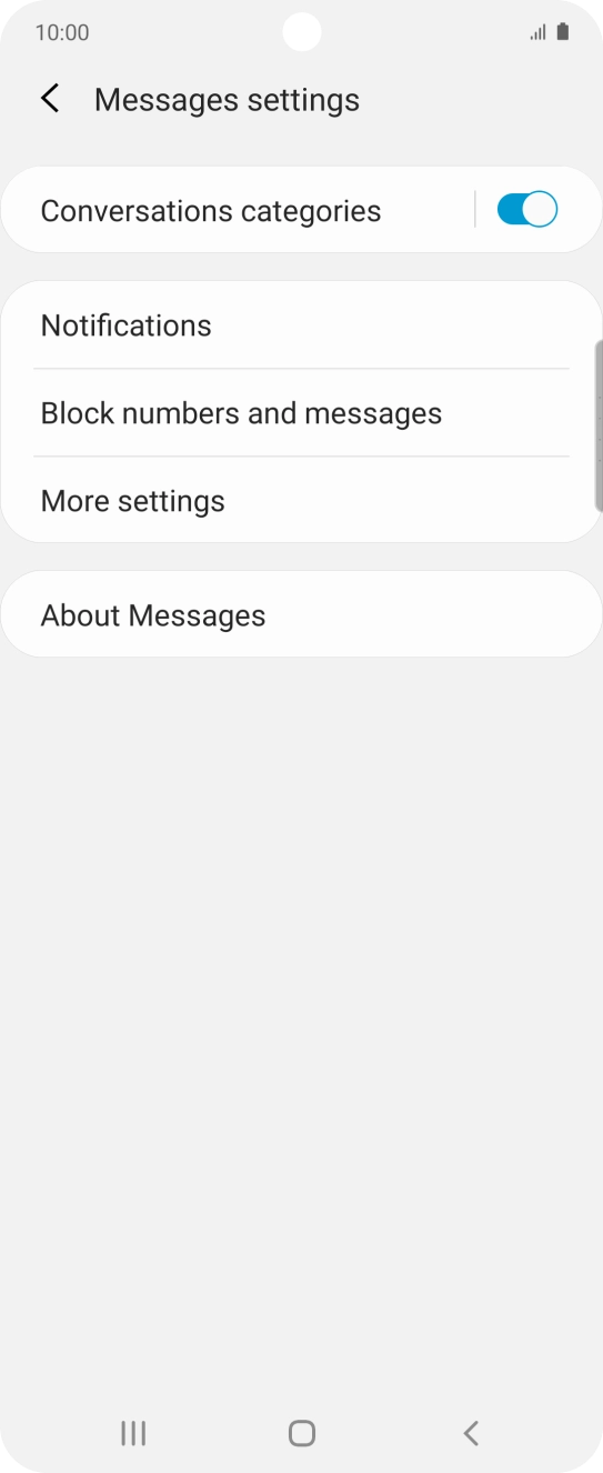 Press More settings. Press More settings.