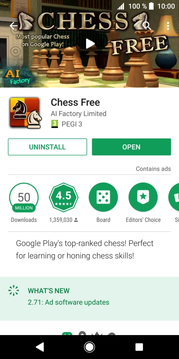 Press UNINSTALL.