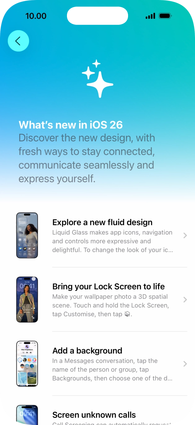 Slide your finger upwards starting from the bottom of the screen to return to the home screen.
