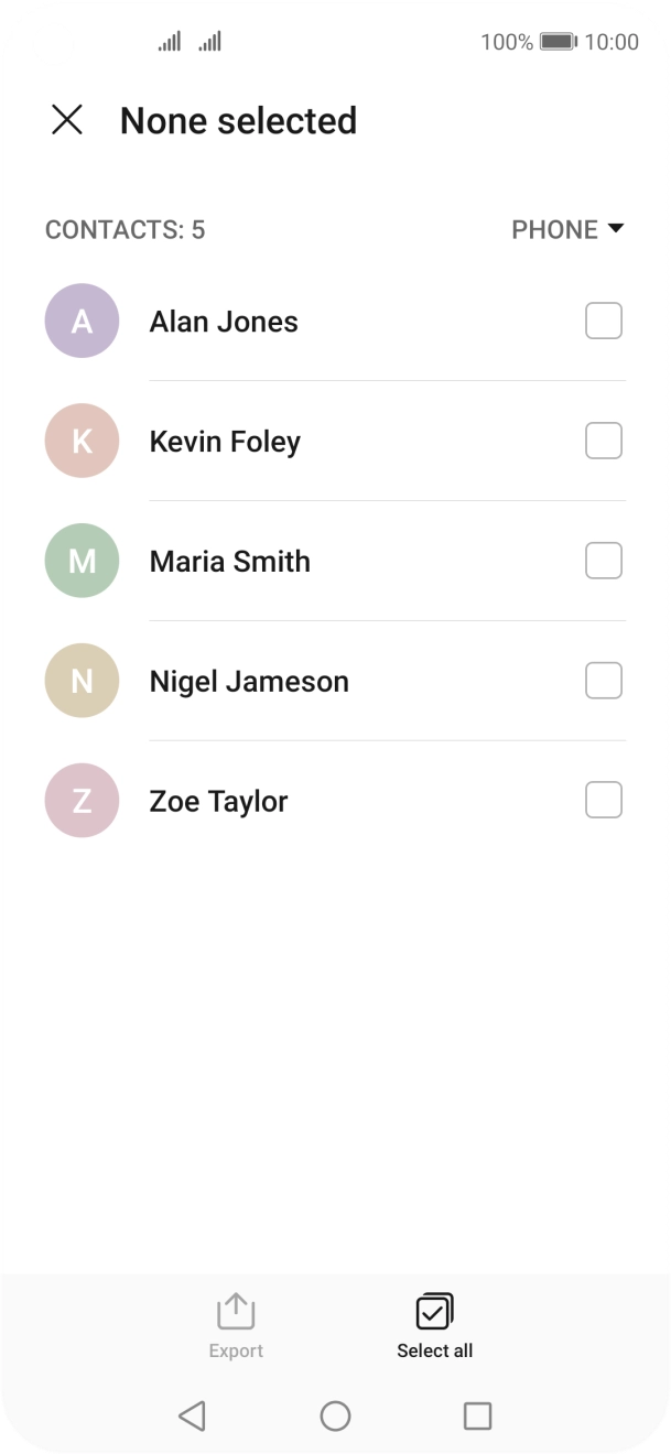 Press Select all.