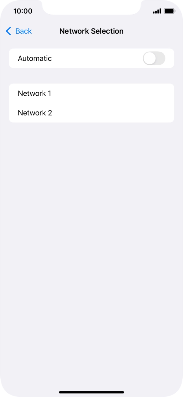 If you turn off the function, press the required network. If you turn off the function, press the required network.