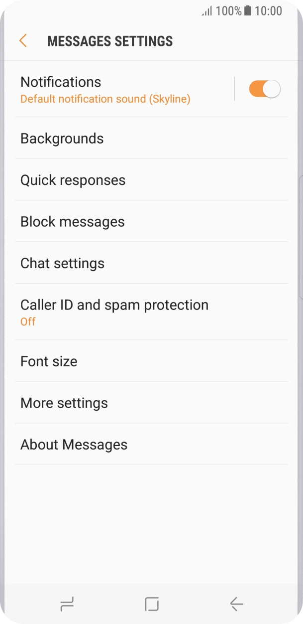 Press More settings. Press More settings.