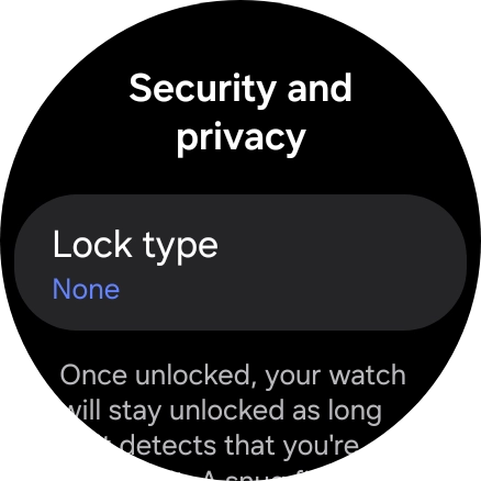 Press Lock type.