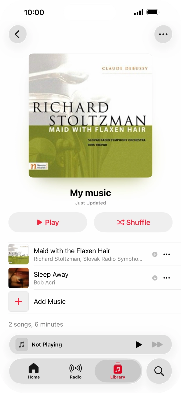 Go to the required category or playlist and press the required audio file. Go to the required category or playlist and press the required audio file.