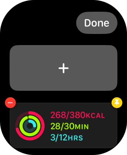 Press the add widget icon and go to the required widget. Press the add widget icon and go to the required widget.