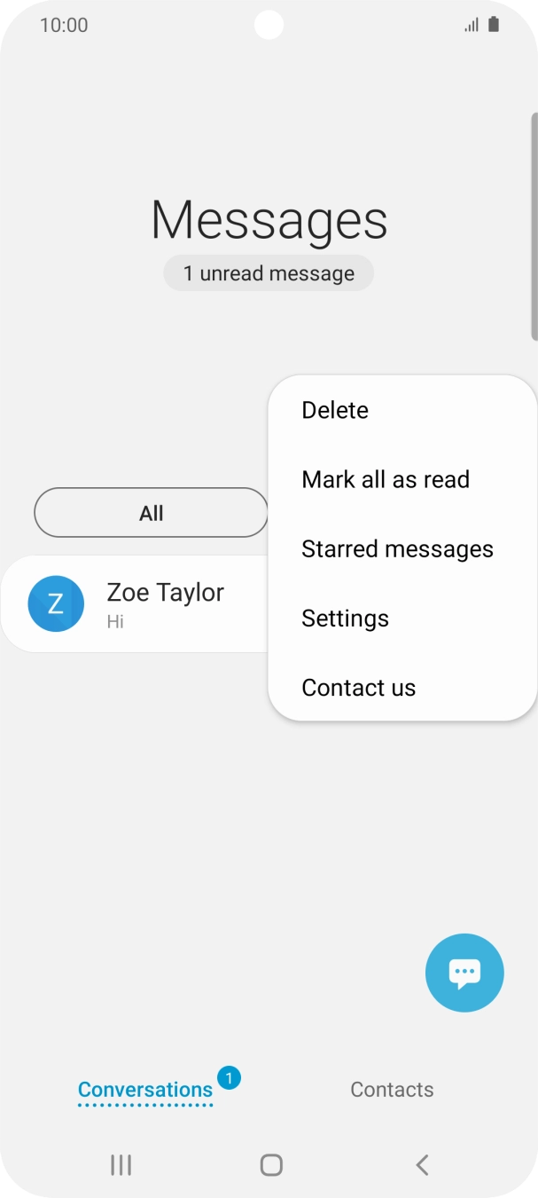 Press Settings.