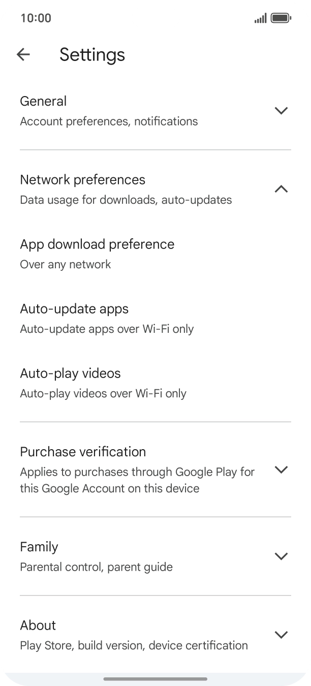 Press Auto-update apps. Press Auto-update apps.