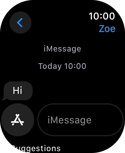 Press iMessage.