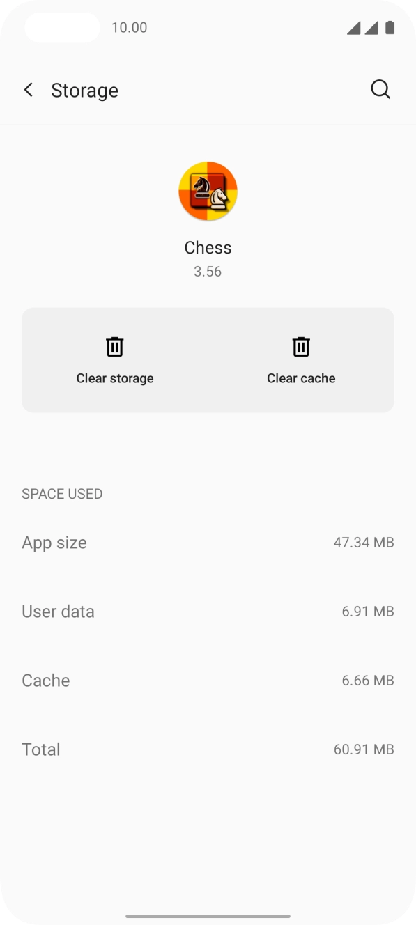 Press Clear cache.
