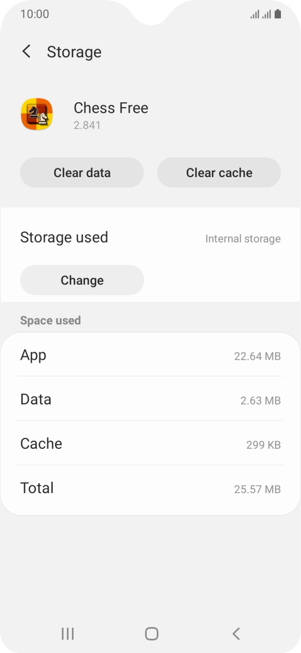Press Clear cache.