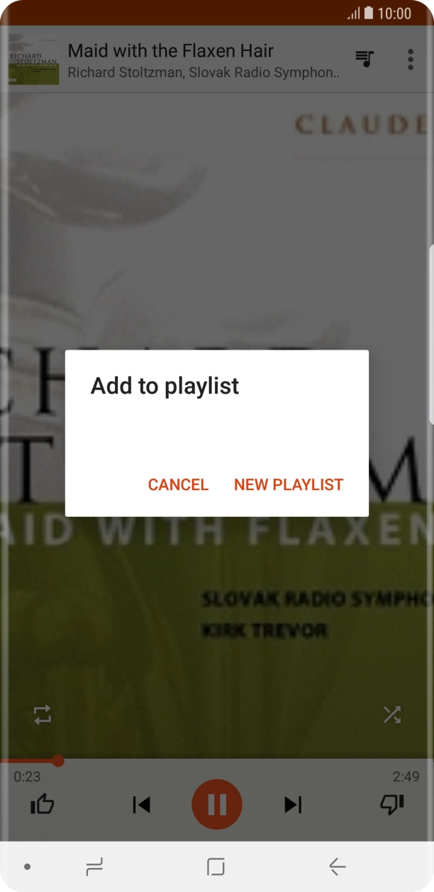 Press NEW PLAYLIST.