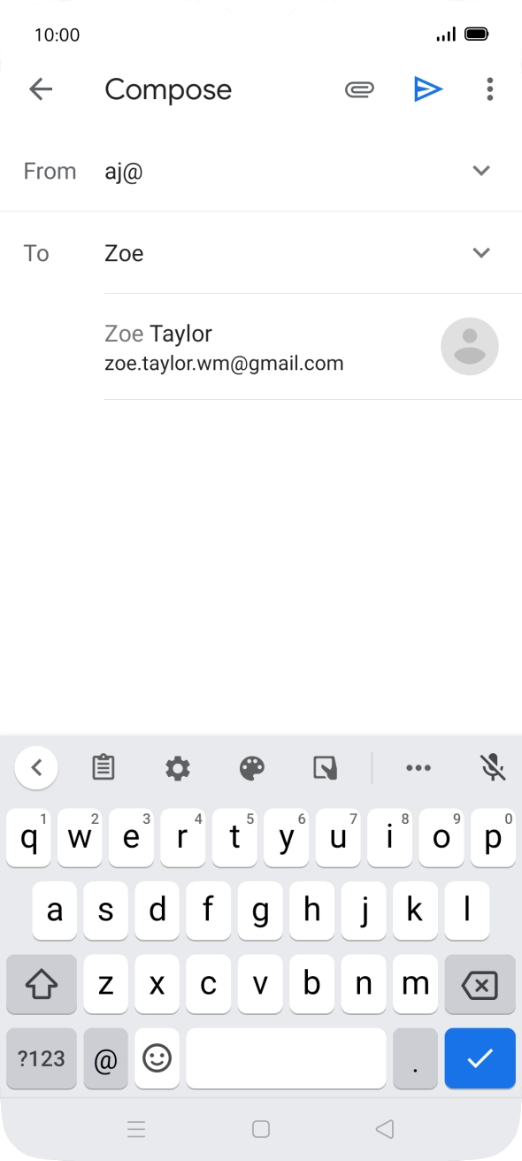 Press the required contact.