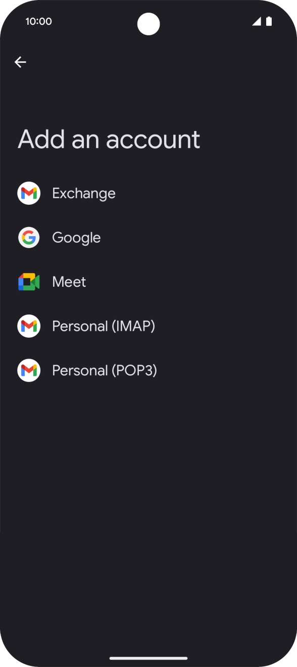 Press Google.
