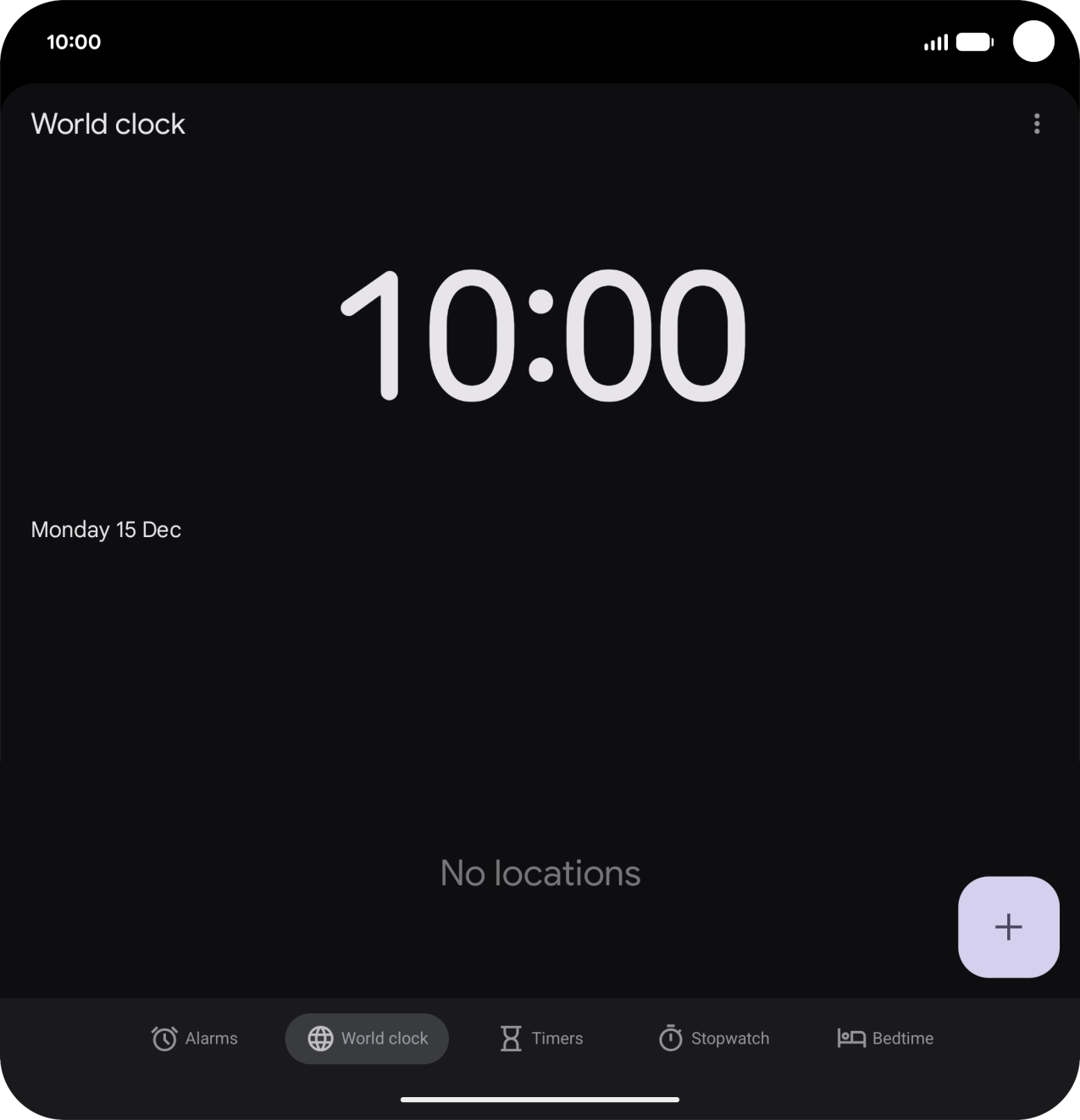 Press Alarms.
