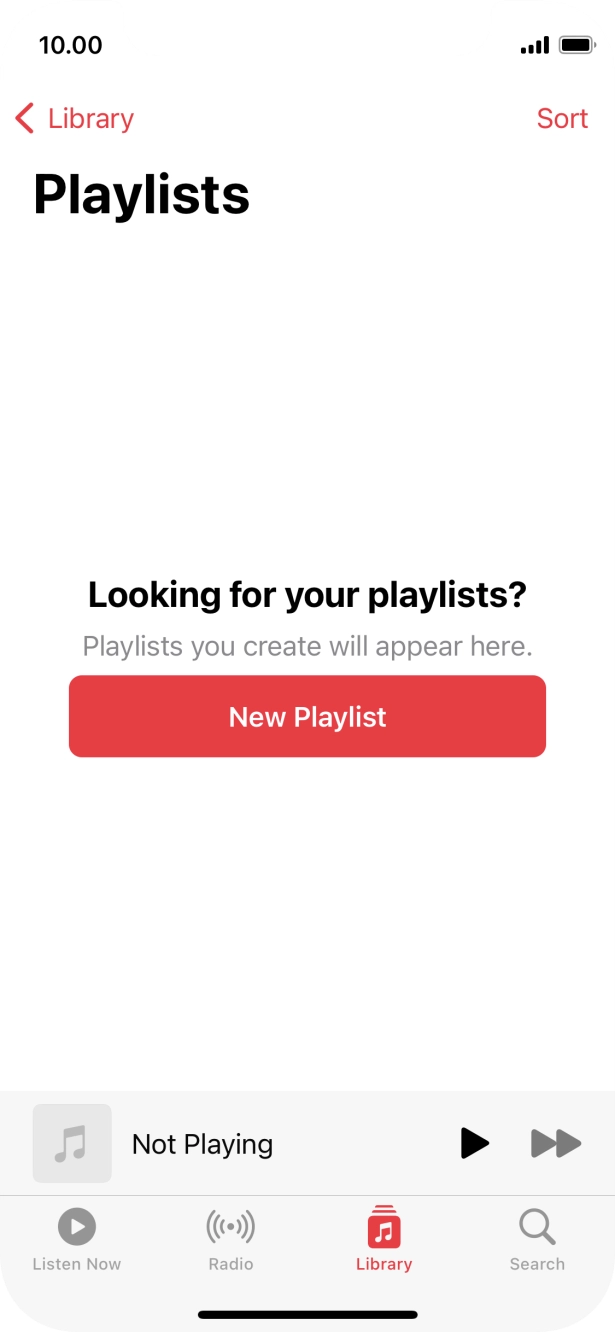 Press New Playlist. Press New Playlist.