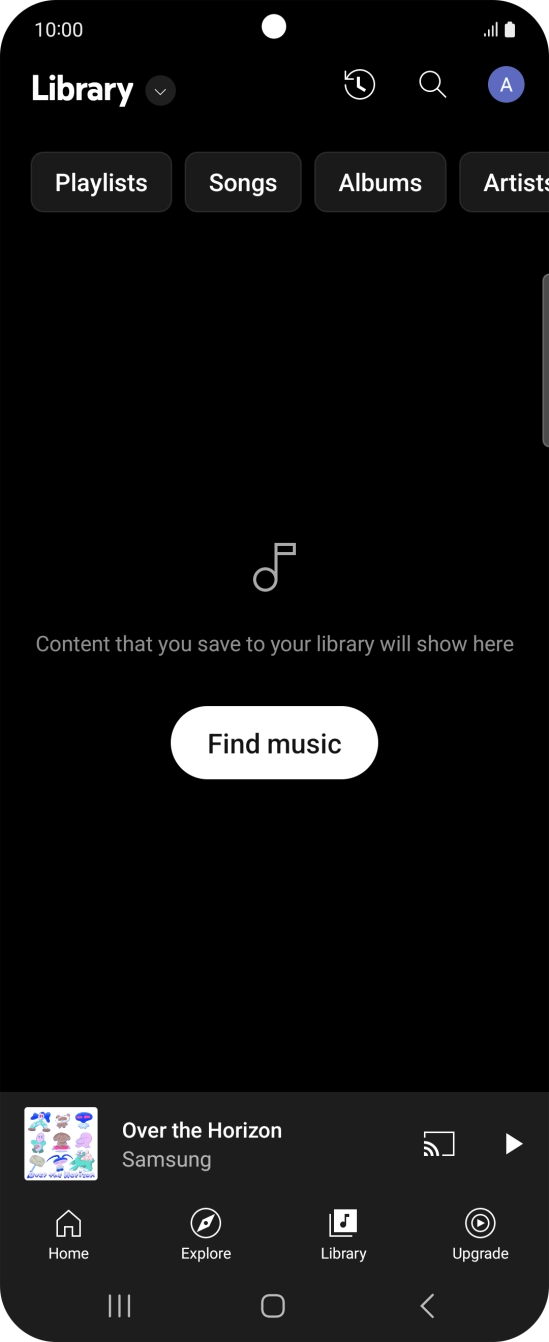 Press the drop down list.
