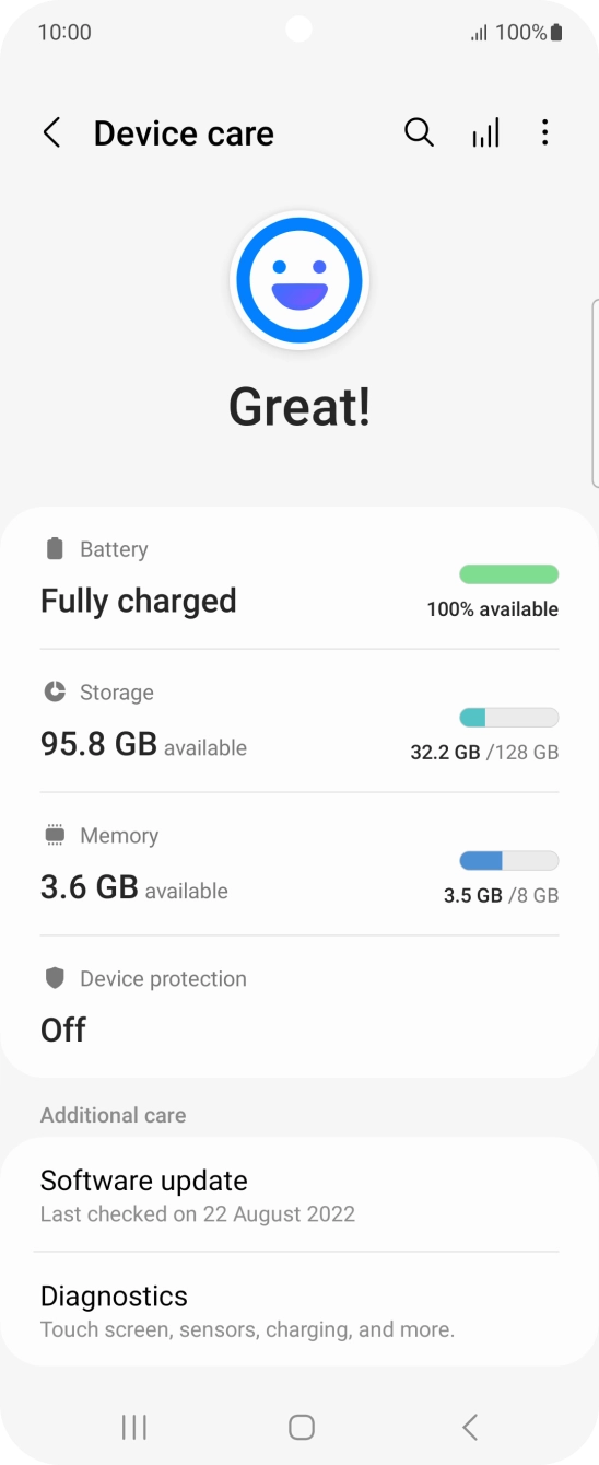 Press Battery.