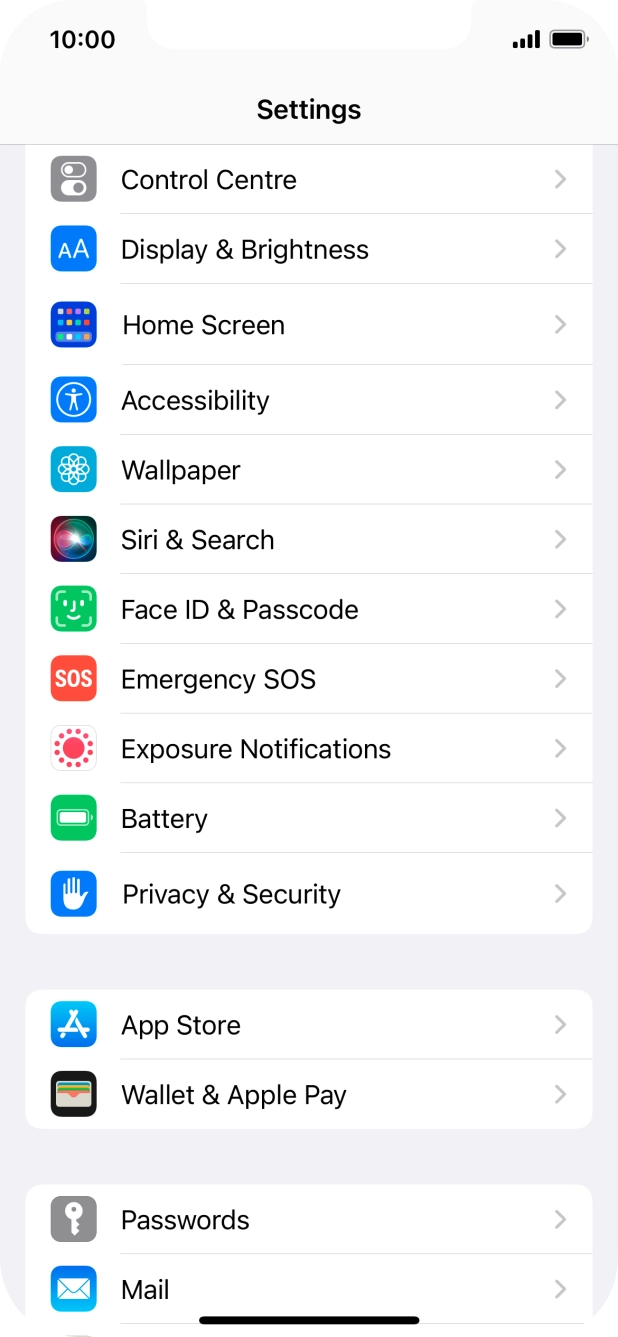 Press Privacy & Security.