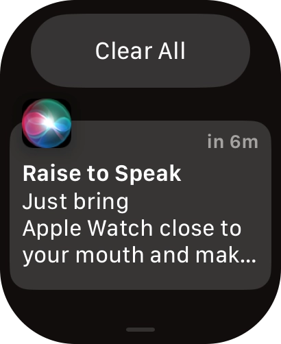Press the required notification to open it. Press the required notification to open it.