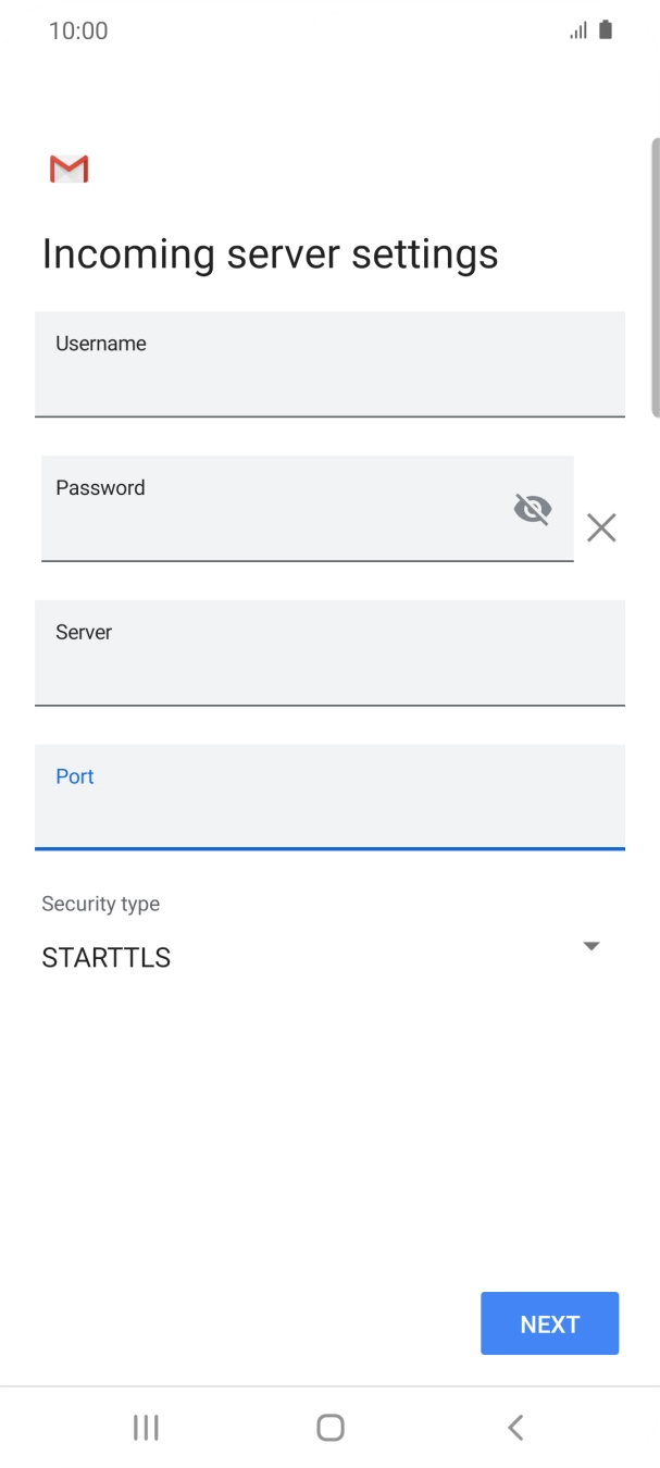 Press the drop down list below 'Security type'.