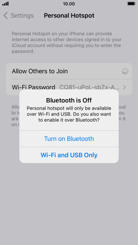 If WiFi is turned on, press Wi-Fi and USB Only. If WiFi is turned on, press Wi-Fi and USB Only.