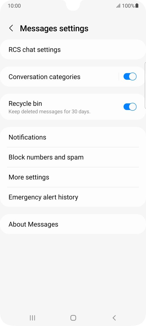 Press More settings. Press More settings.