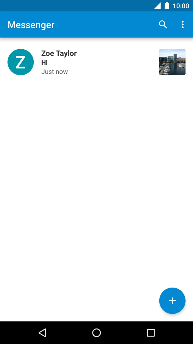 Press the new message icon. Press the new message icon.