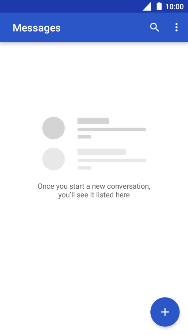 Press the new message icon. Press the new message icon.