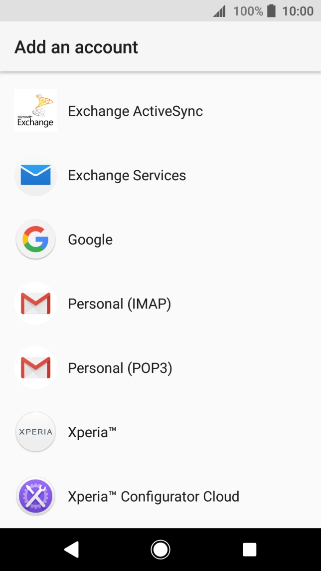 Press Google.