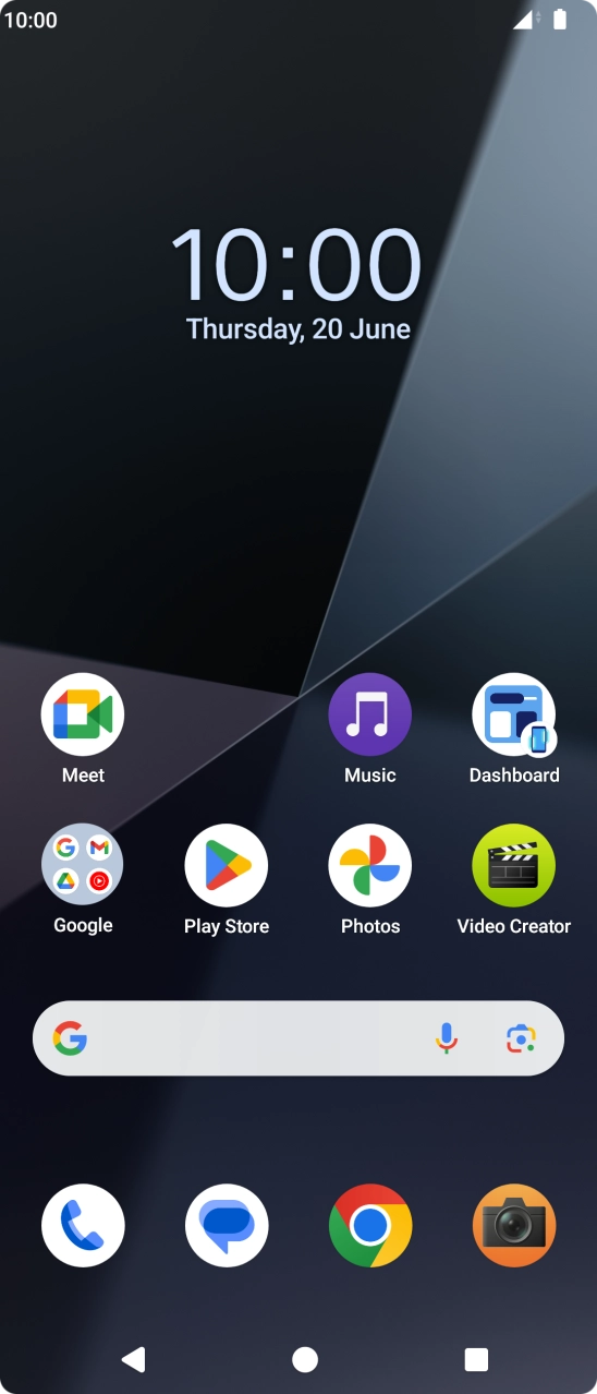 Slide your finger upwards on the screen. Slide your finger upwards on the screen.
