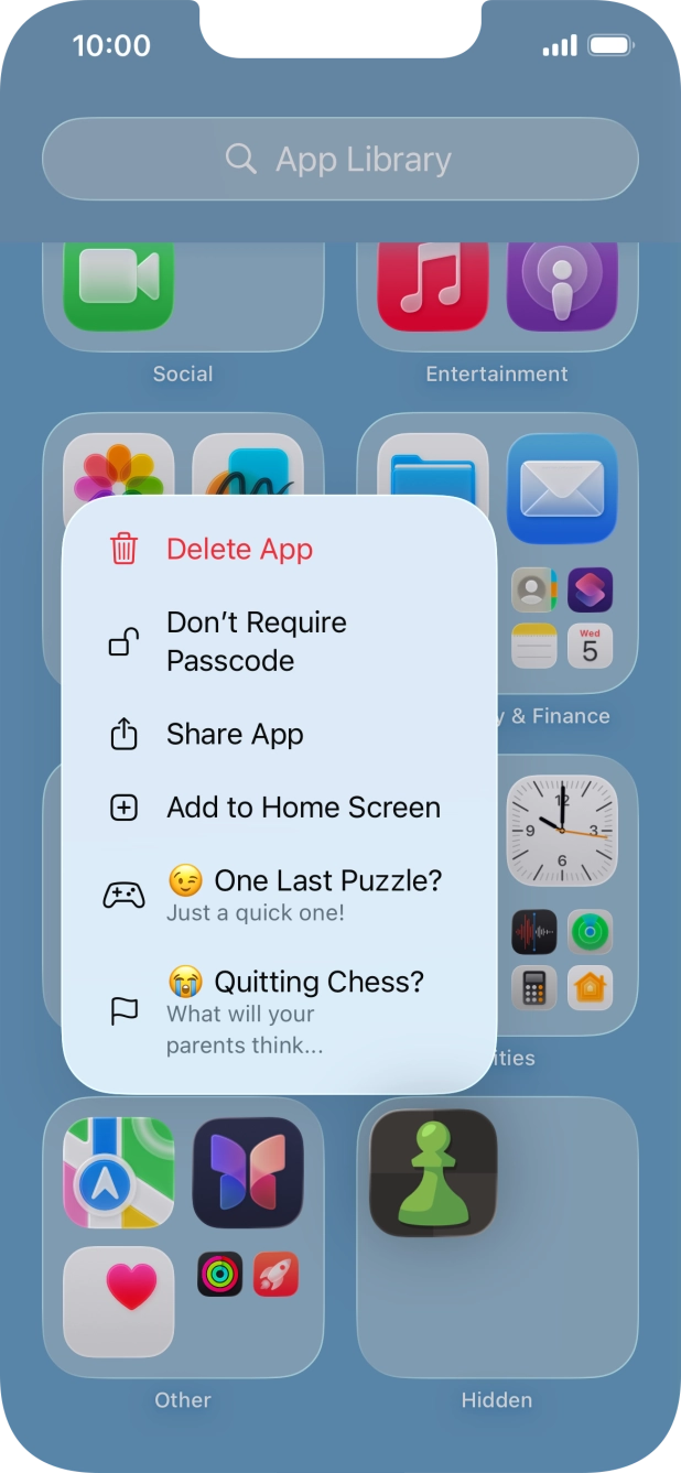 Press Don't Require Passcode.