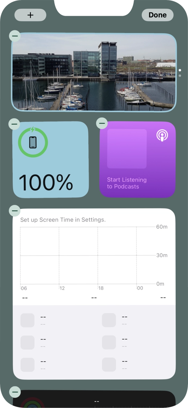 Press the add icon. Press the add icon.
