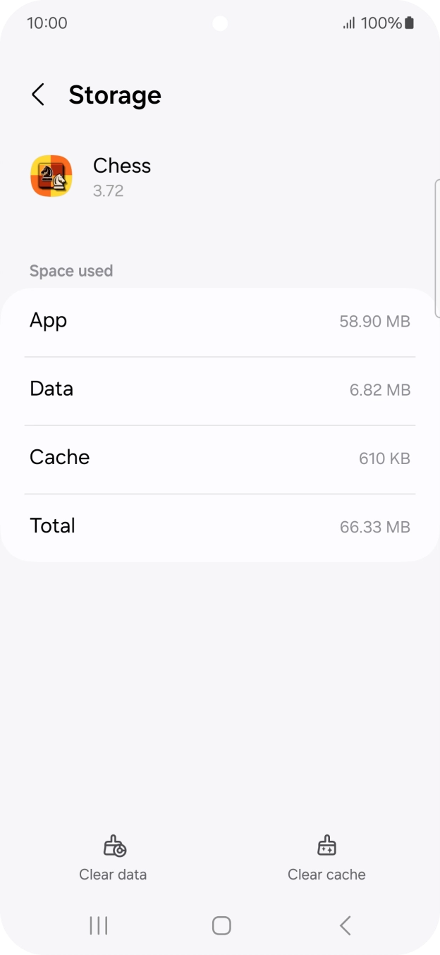 Press Clear cache.