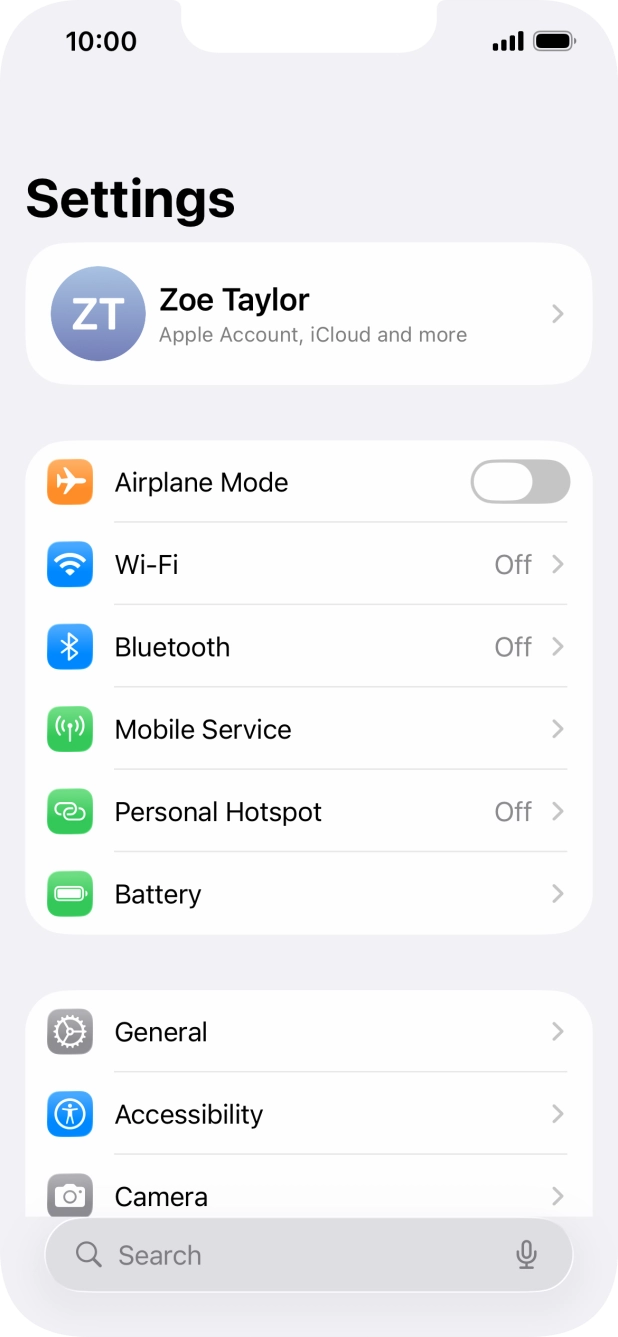 Press Bluetooth.