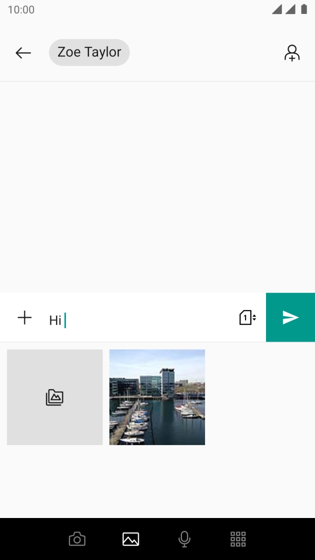 Press the required picture. Press the required picture.