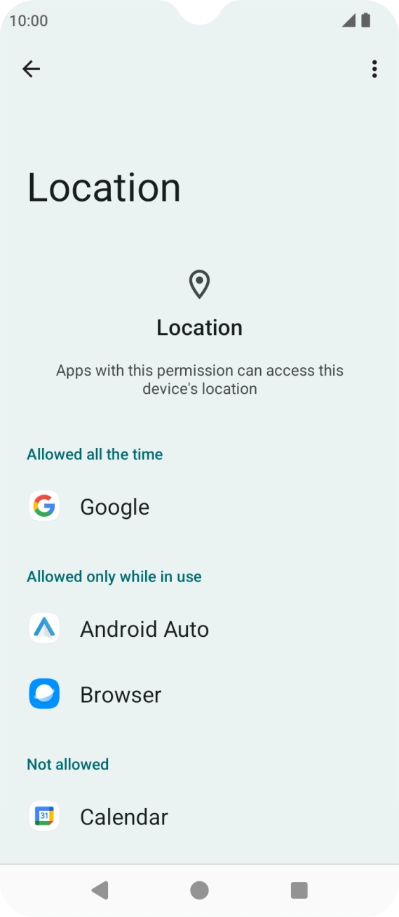 Press the required app.