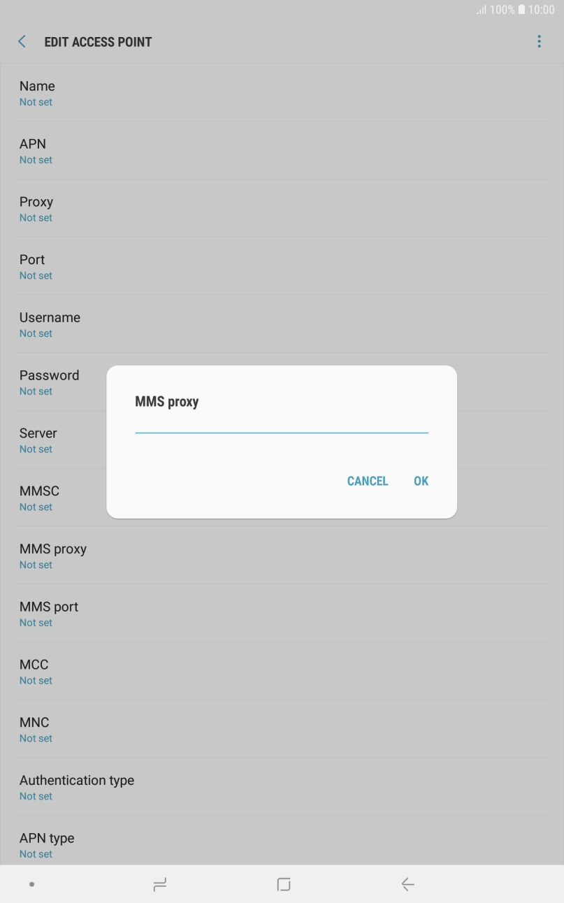 Key in 82.132.254.1 and press OK. Key in 82.132.254.1 and press OK.