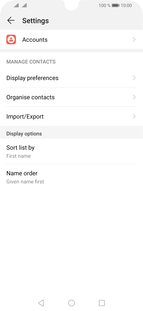 Press Import/Export.