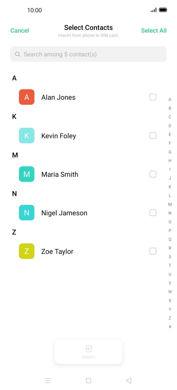 Press Select All.