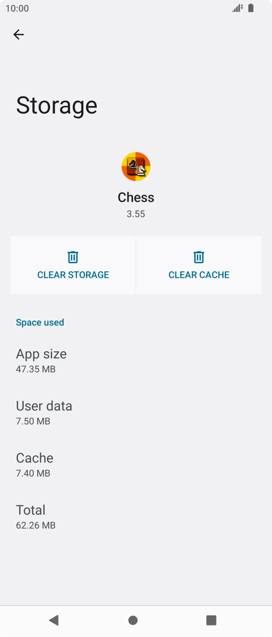 Press CLEAR CACHE.
