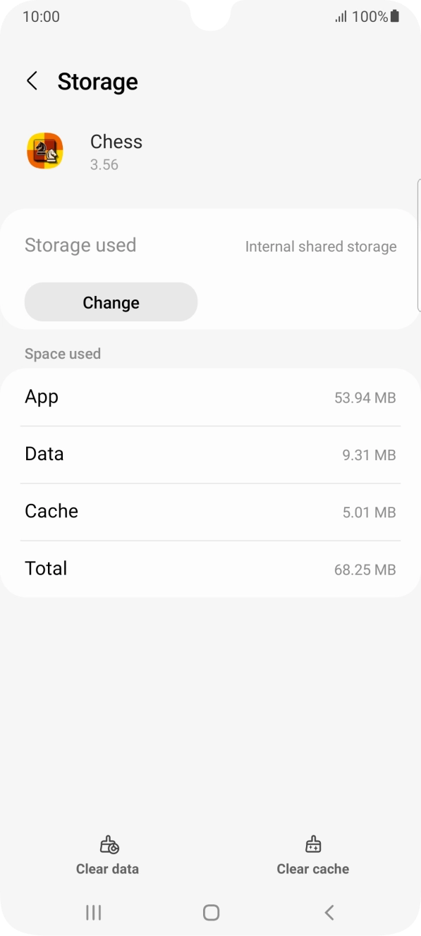 Press Clear cache.